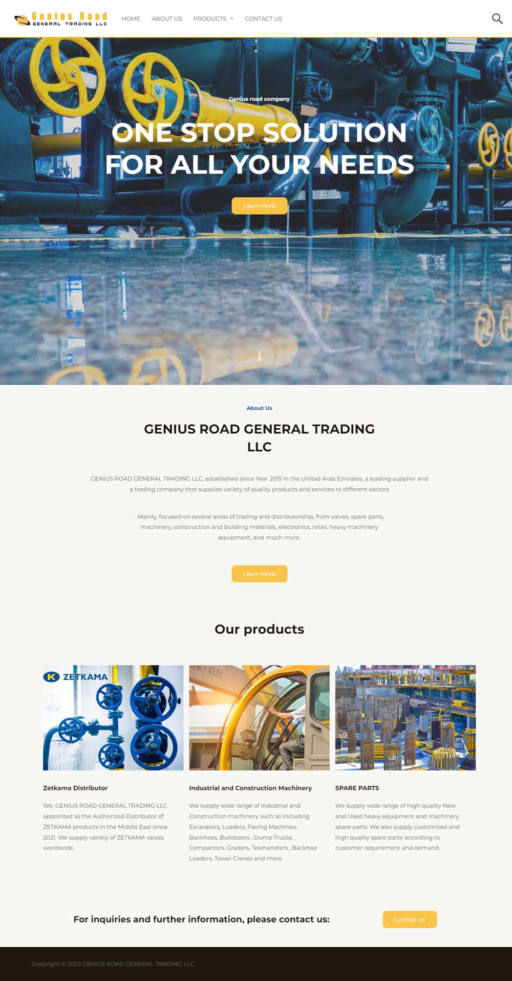 طراحی وب سایت شرکتی genius-road